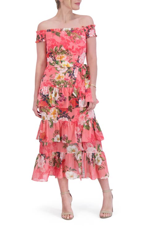 Nordstrom coral dress best sale