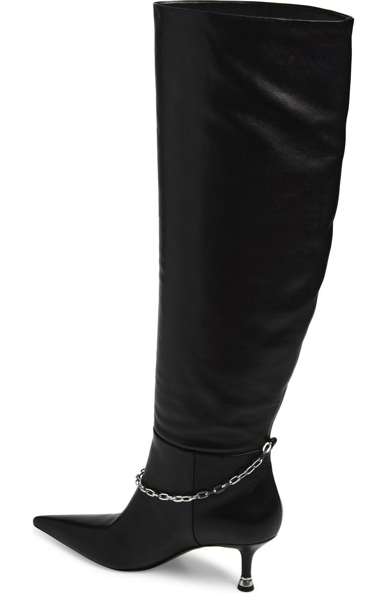 Alexander Wang Akila Pointed Toe Boot, Alternate, color, Black
