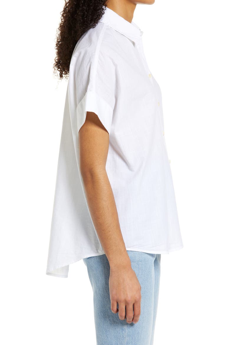 Courier Pintuck Back Shirt, Alternate, color, EYELET WHITE