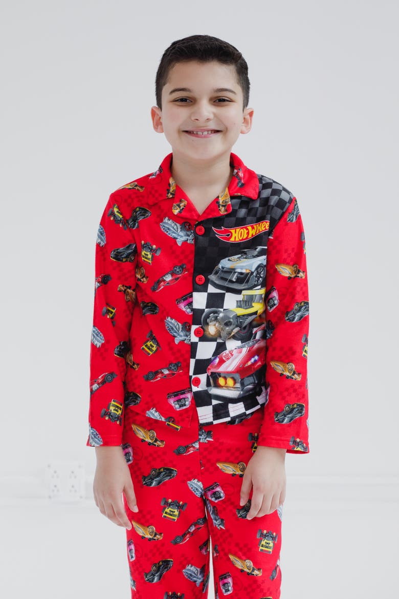 Racing 2-Piece Pajama Shirt and Pants Set, Alternate, color, Racing Red