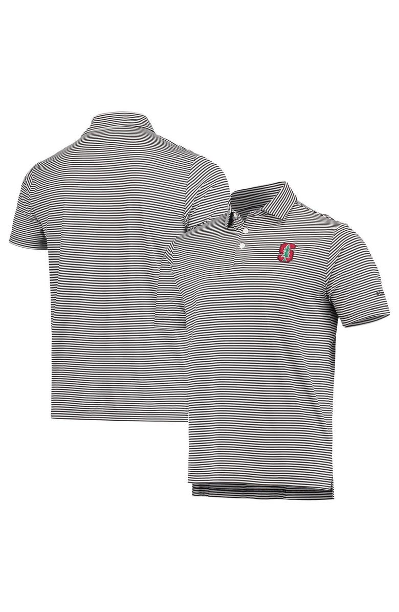 Columbia Men's Columbia Golf Black Stanford Cardinal Club Invite Omni-Wick Polo, Main, color,