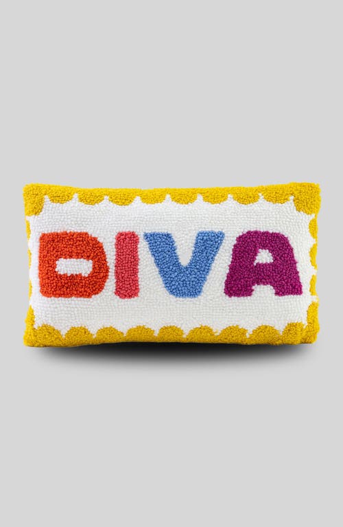 Furbish Diva Pillow In Multi