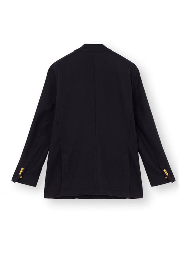 David Double-Breasted Wool Jacket, Alternate, color, NAVY BLUE