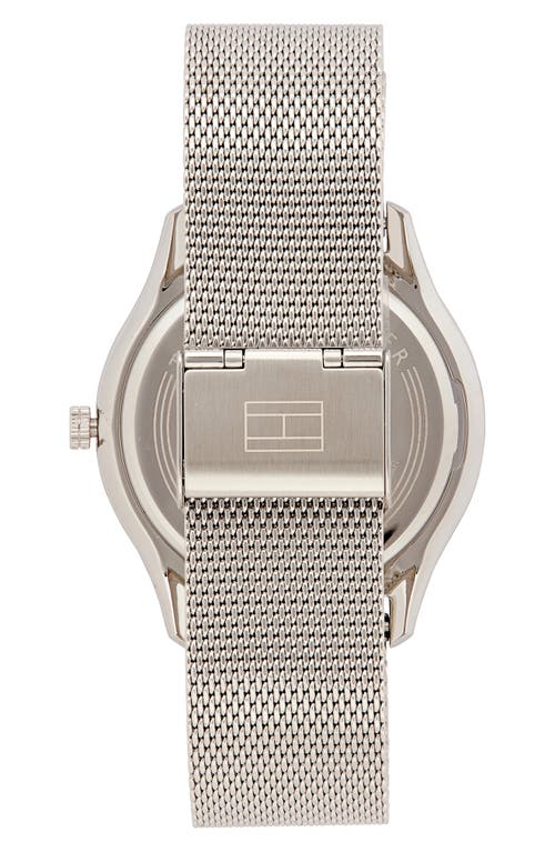 Tommy Hilfiger Adrian Mesh Strap Watch In Metallic