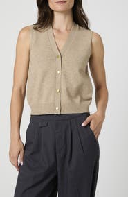 French Connection Cozy Sleeveless Cardigan