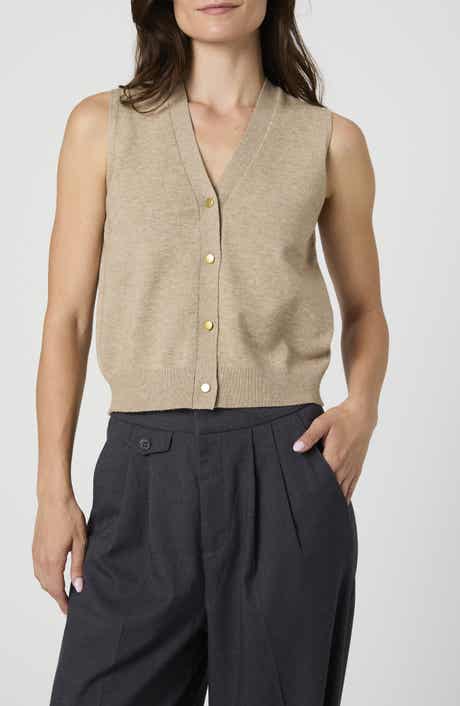 French Connection Cozy Sleeveless Cardigan