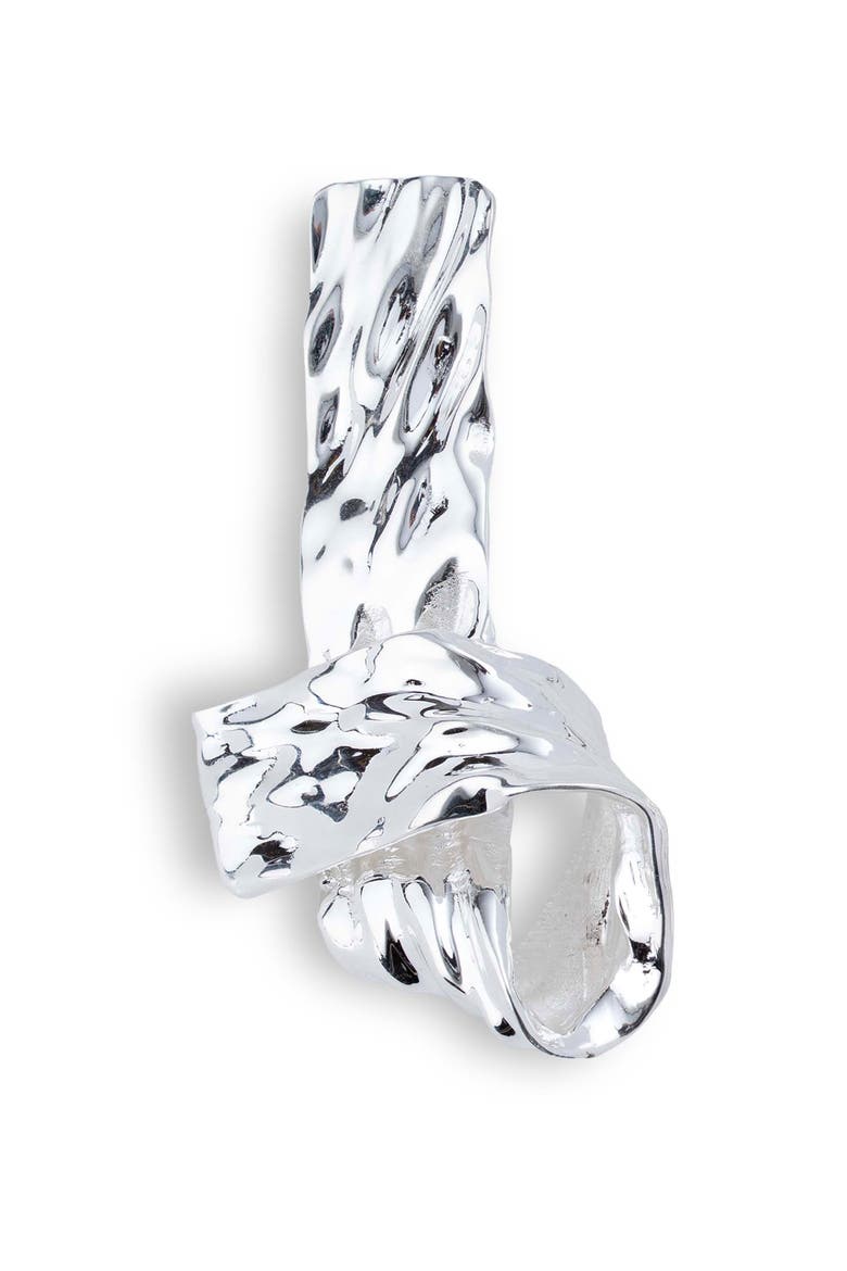 Jiya Statement Knot Earrings, Alternate, color, SILVER