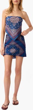 CAMI NYC Aviva Stretch Silk Miniskirt