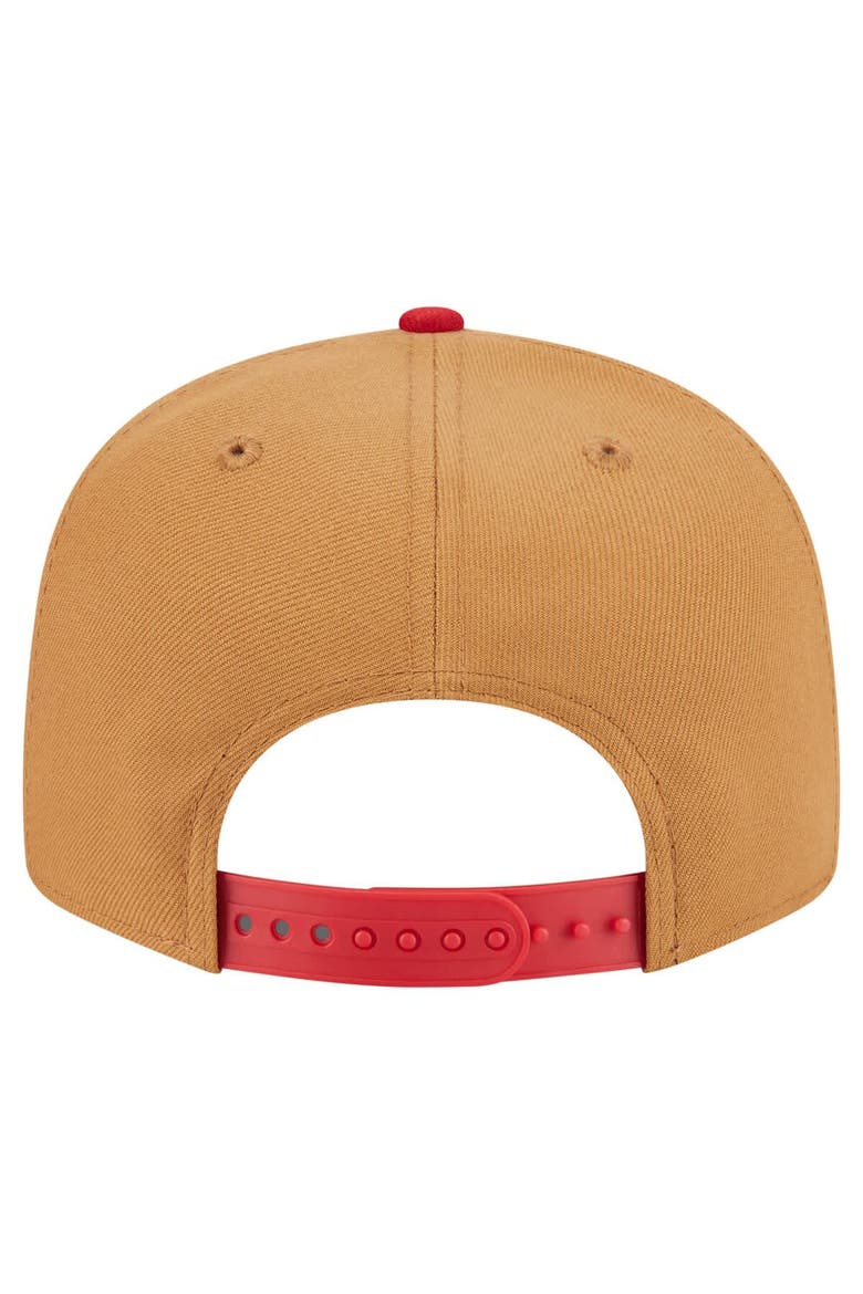 Men's New Era Khaki/Red Philadelphia Phillies Ice Cream 9FIFTY Snapback Hat, Alternate, color, Khaki