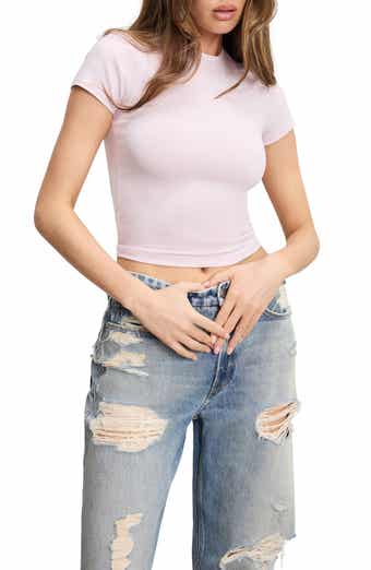 Good American Super Stretch Baby Tee