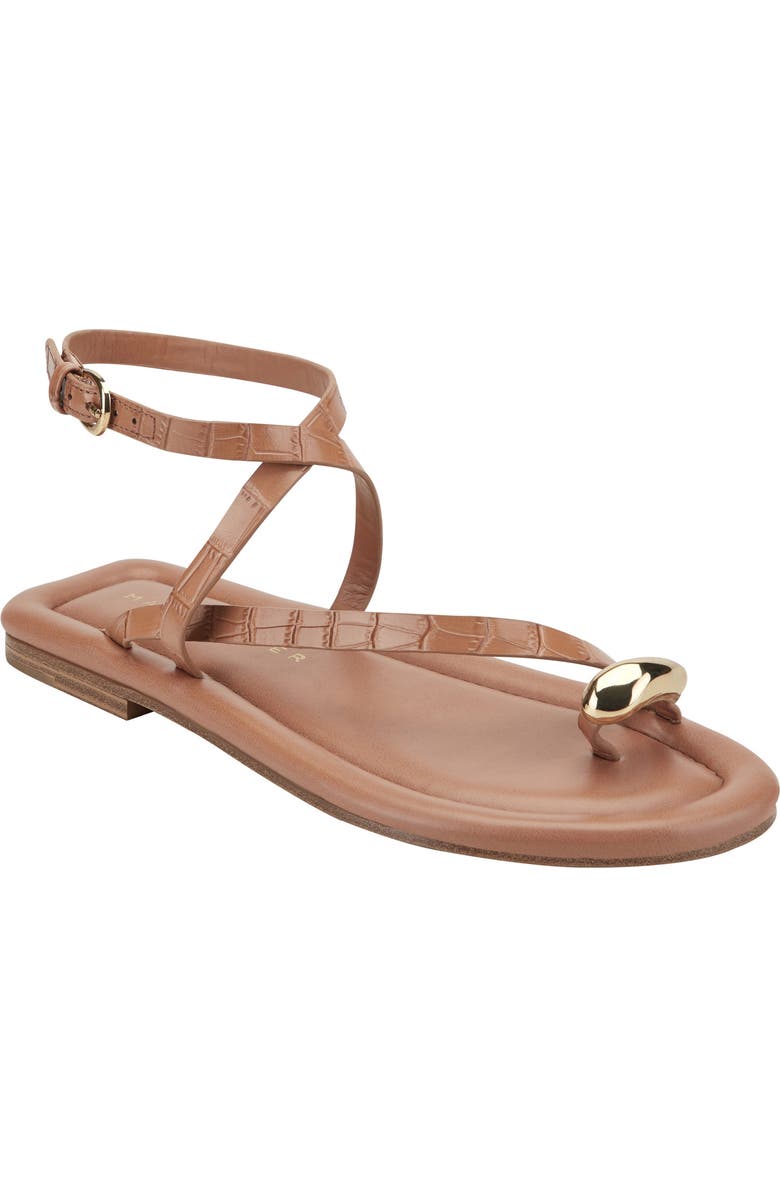 Marc Fisher LTD Gynnie Strappy Sandal, Main, color, Medium Natural