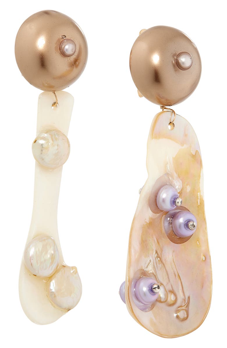 Isshi Nebular Clip-On Drop Earrings, Alternate, color, Milky Way