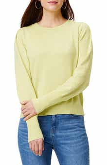 NIC+ZOE Femme Extended Cuff Long Sleeve Cotton Blend Sweater