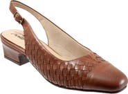 Trotters Dea Woven Slingback Pump