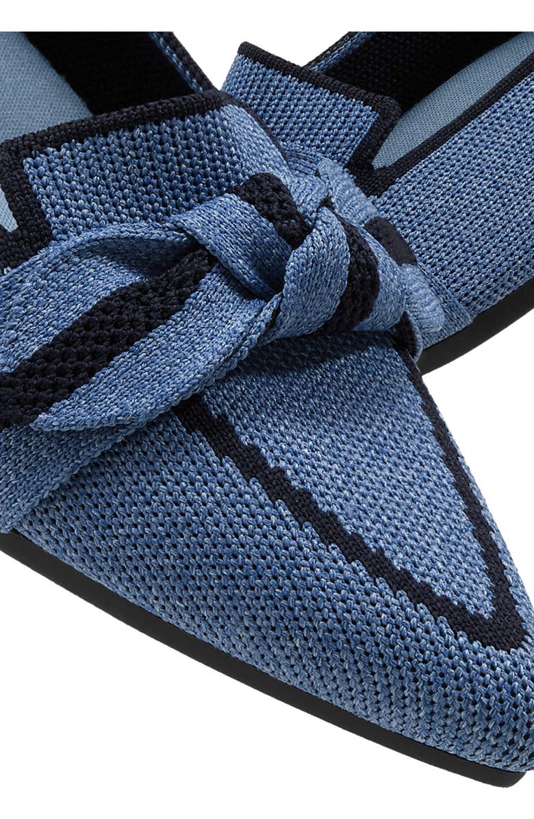 VIVAIA Pointed-Toe Bow Loafers, Alternate, color, Denim Navy