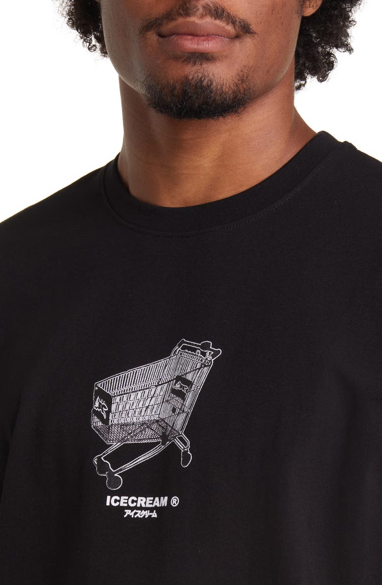 ICECREAM Shopping Cart Cotton Graphic T-Shirt, Alternate, color, 