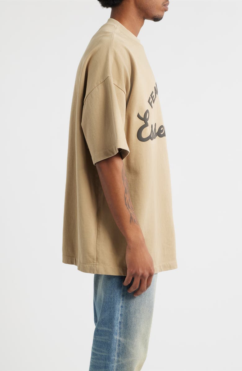 Fear of God Essentials Training '90s Short Sleeve Logo Graphic T-Shirt, Alternate, color, Faded Dune
