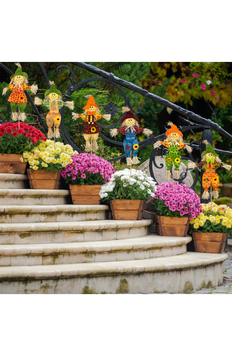 Northlight Scarecrow Fall Harvest Picks - 24" - Set of 6, Alternate, color, 