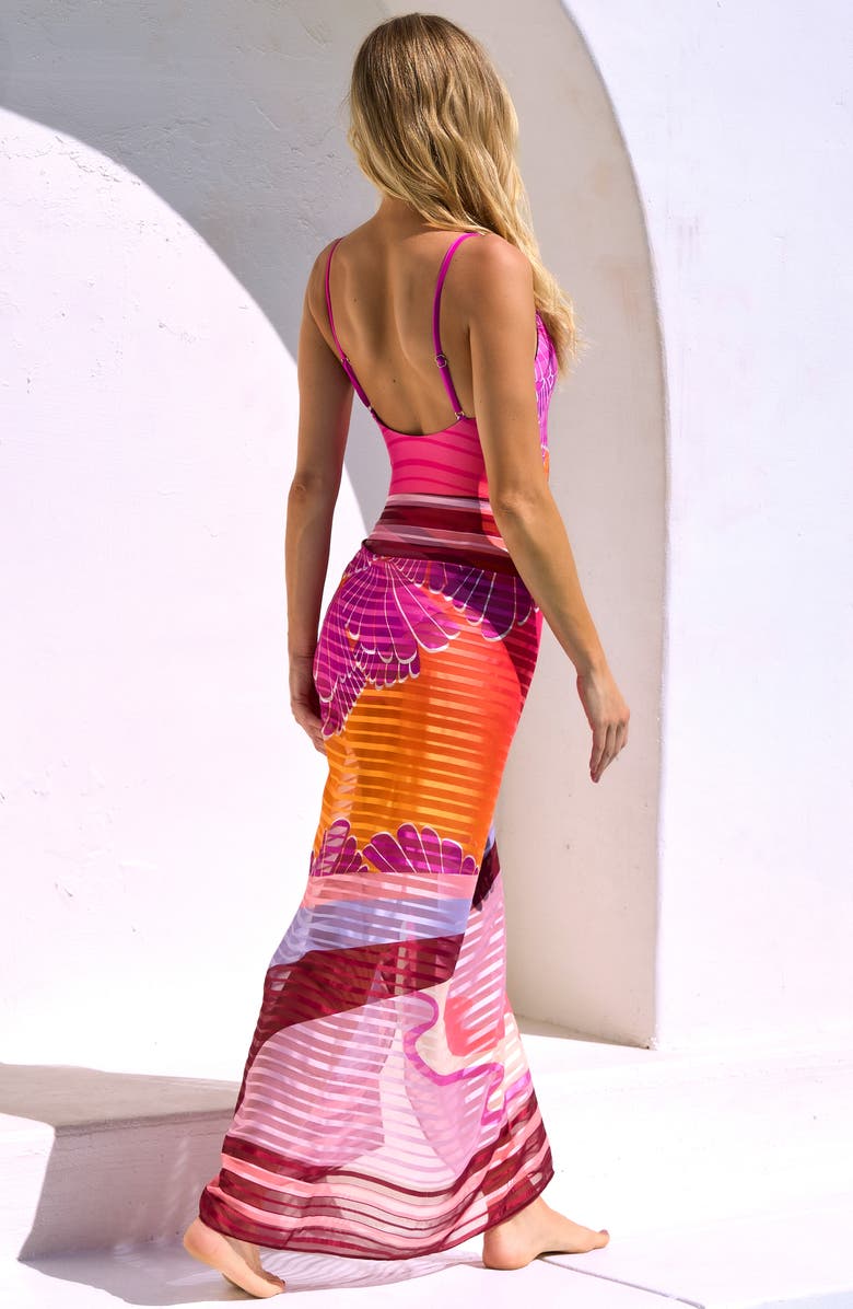 Trina Turk Rhodes Woven Cover-Up Pareo, Alternate, color, Multi