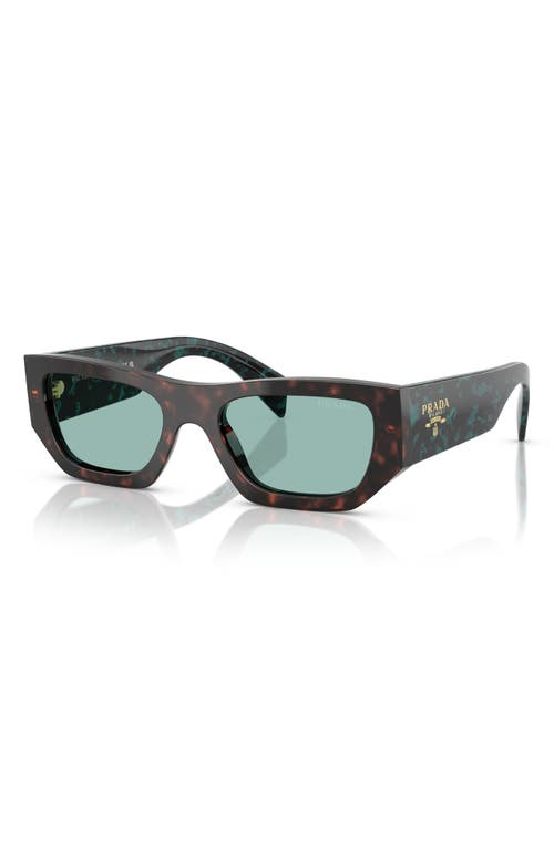 Prada 53mm Pillow Sunglasses In Green