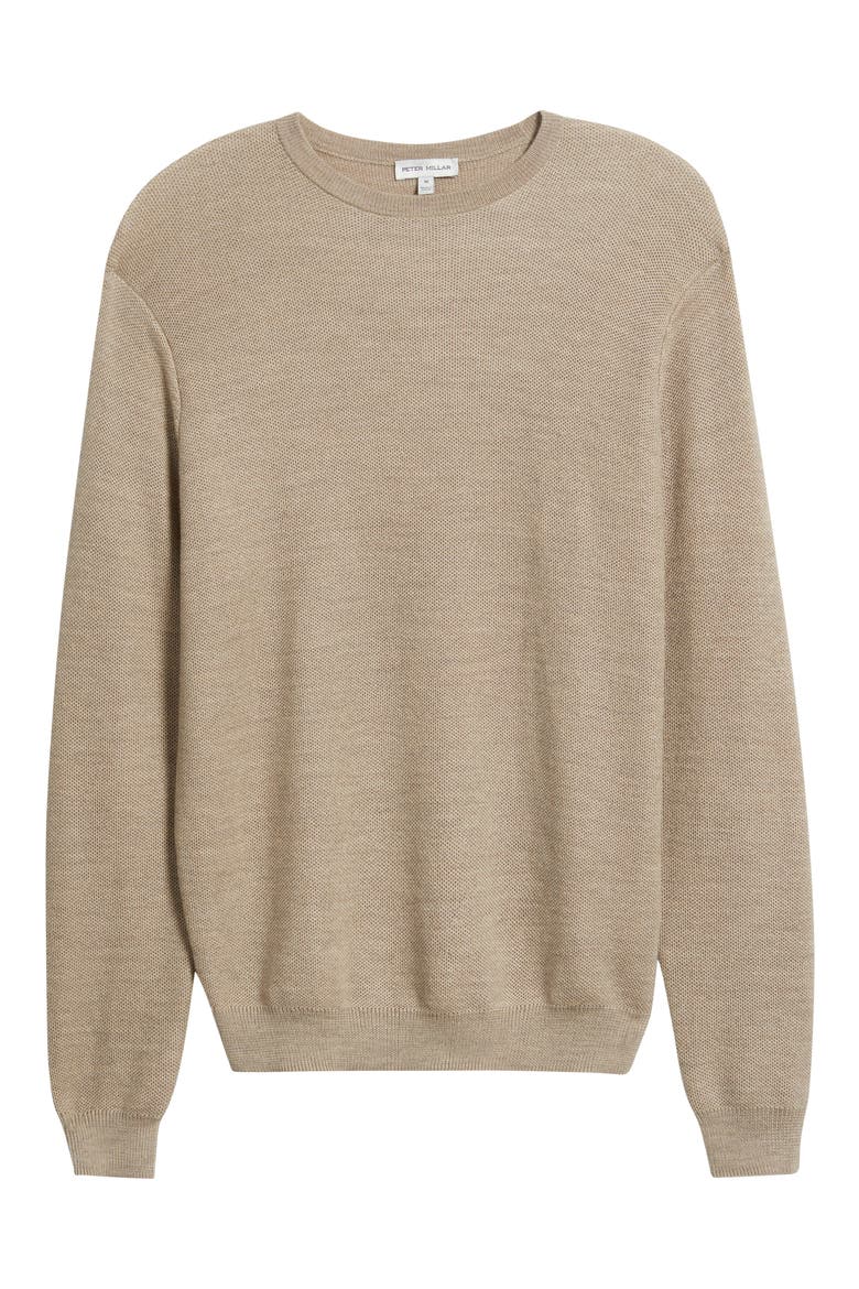 Autumn Crest Merino Wool Blend Sweater, Main, color, LIGHT ELM