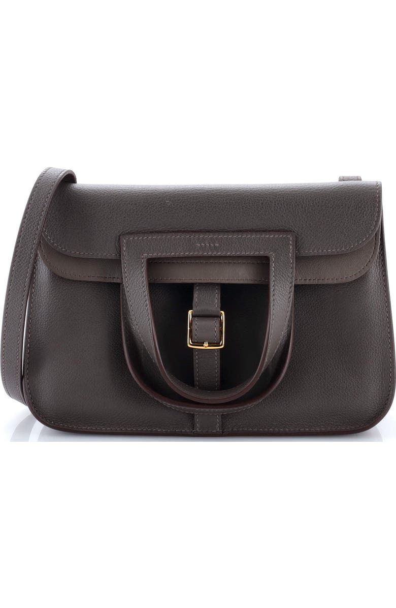 Pre-Owned Hermes Halzan Bag Evercolor 25, Main, color, Vert De Gris