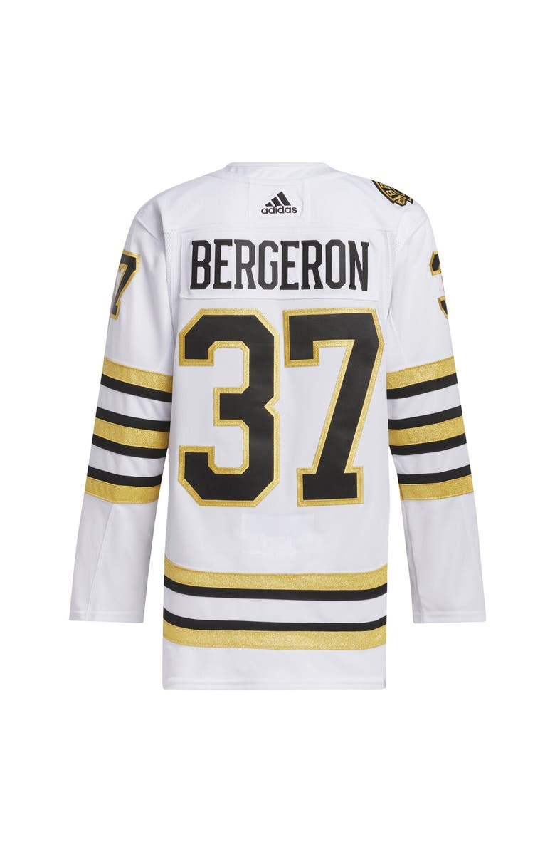 adidas Men's adidas Patrice Bergeron White Boston Bruins Away Primegreen Authentic Player Jersey, Alternate, color, 