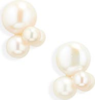 Éliou Cata Freshwater Pearl Cluster Stud Earrings