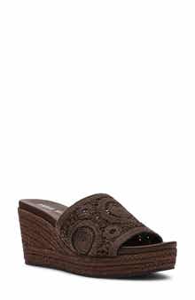Anne Klein Effy Espadrille Slide Sandal