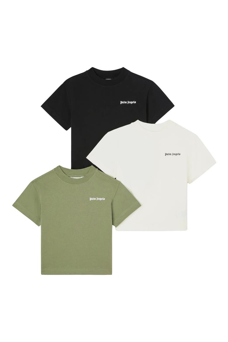 Kids' 3-Pack T-Shirts, Main, color, BUTTER BLACK