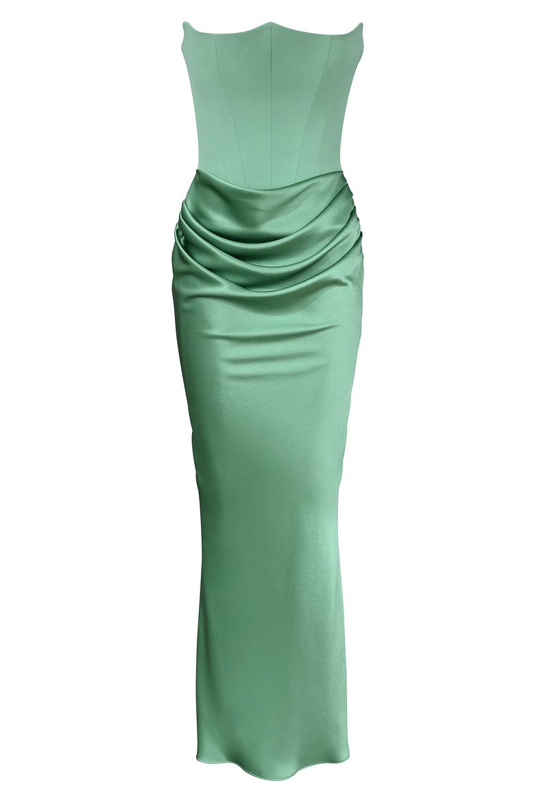 Persephone Strapless Maxi Cocktail Dress, Alternate, color, FELD SPAR