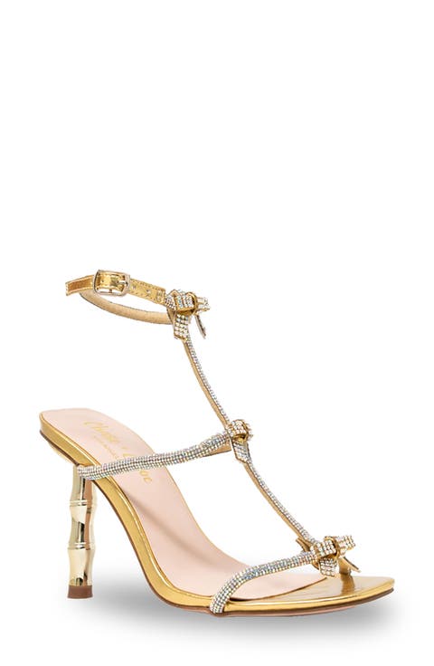 Rhinestone Strap Sandal (Women)