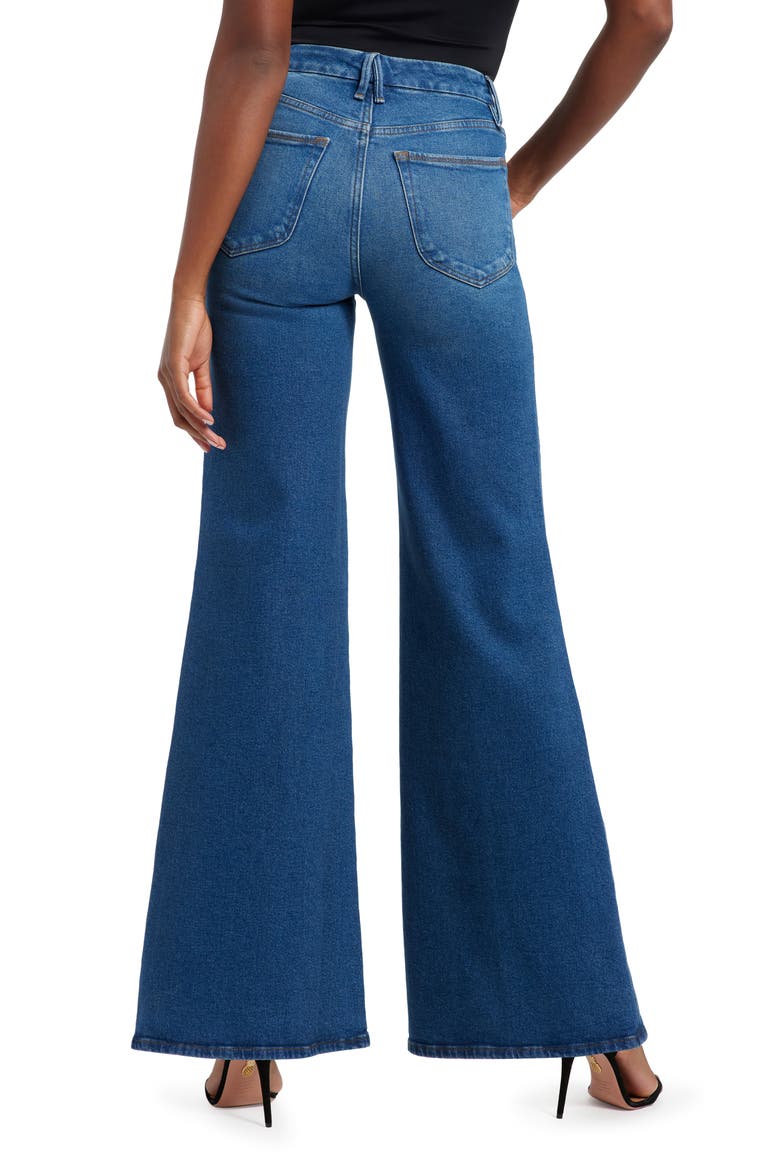 Good Waist Palazzo Jeans, Alternate, color, BLUE451