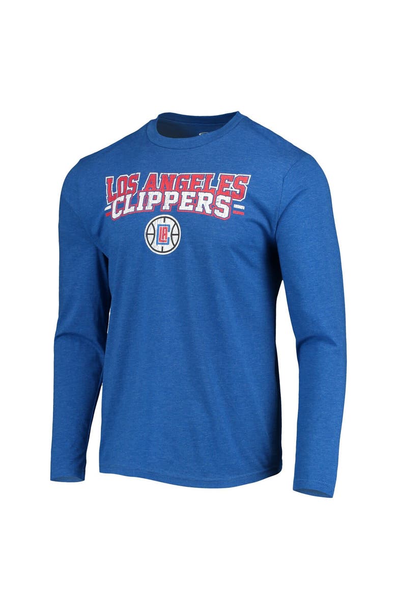 CONCEPTS SPORT Men's Concepts Sport Black/Royal LA Clippers Long Sleeve T-Shirt & Pants Sleep Set, Alternate, color, 