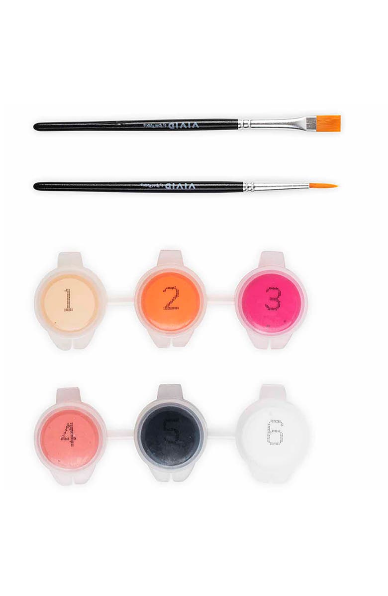 Brea Reese Vivid Acrylic Mini Paint By Number Kit Cowgirl Boot, 6 inch x 6 inch, Alternate, color, Multicolored