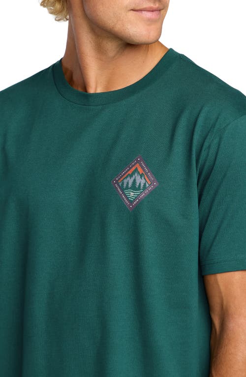 Billabong Rockies A/div Short Sleeve Graphic T-shirt In Green