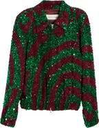 Dries Van Noten Abstract Sequin Jacket