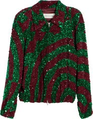 Dries Van Noten Abstract Sequin Jacket