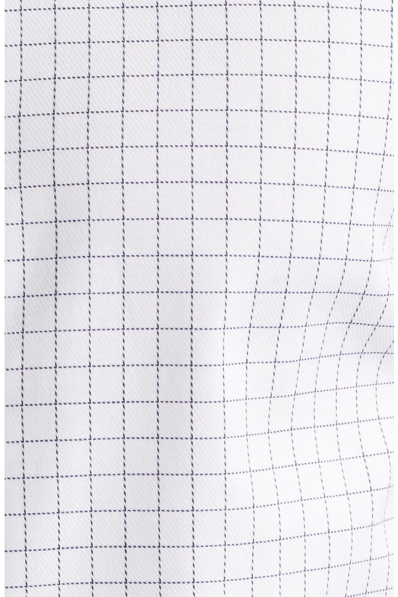 Hank Kent Slim Fit Check Stretch Cotton Dress Shirt, Alternate, color, OPEN WHITE