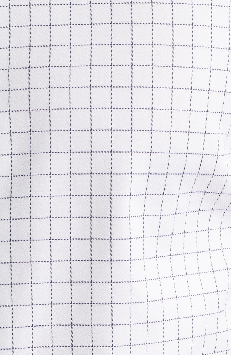 BOSS Hank Kent Slim Fit Check Stretch Cotton Dress Shirt, Alternate, color, Open White