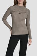 DKNY Cord Detail Rib Sweater