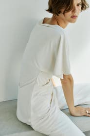 H&M Asymmetric Butterfly-sleeved Top