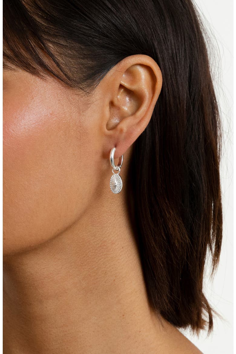Amanda Huggie Earrings, Alternate, color, SILVER