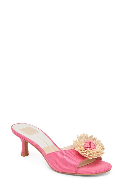 Lourde Floral Kitten Heel Sandal (Women)