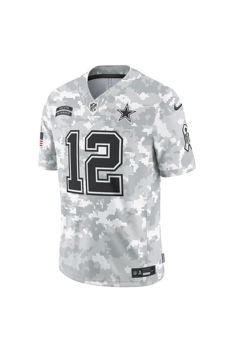 Men's Nike Roger Staubach Arctic Camo Dallas Cowboys 2024 Salute to Service Retired Player Limited Jersey, Alternate, color, Arctic Camo