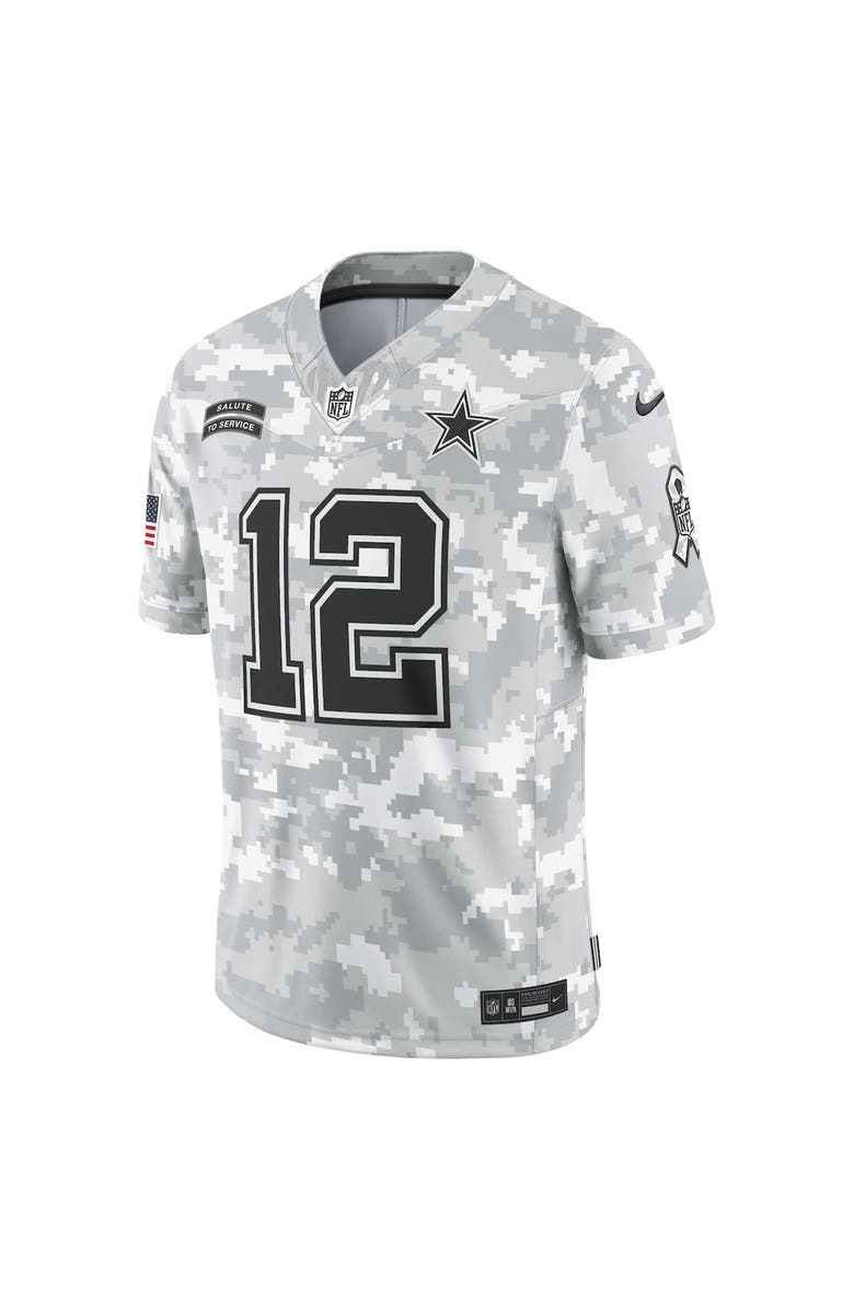 Nike Men's Nike Roger Staubach Arctic Camo Dallas Cowboys 2024 Salute to Service Retired Player Limited Jersey, Alternate, color, 
