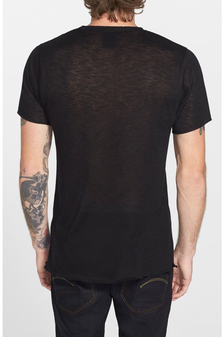 'Keyne' Slub Pocket T-Shirt, Alternate, color, BLACK