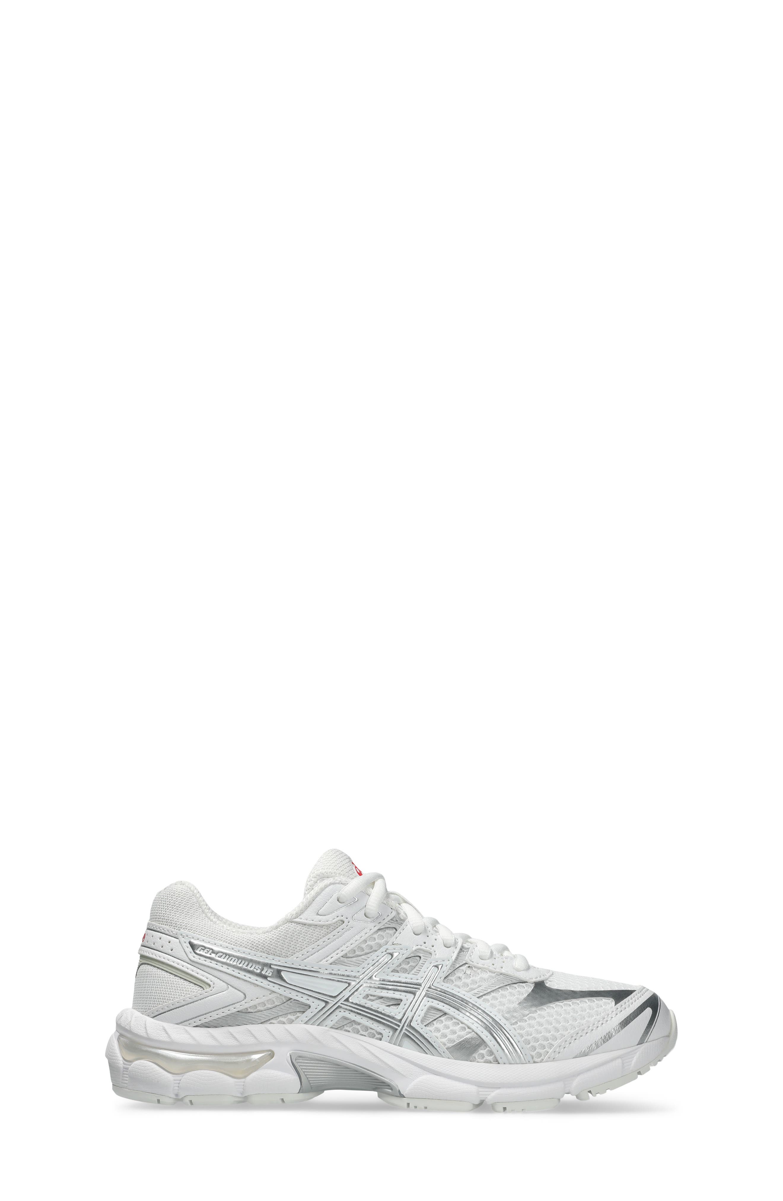 Kids' GEL-CUMULUS 16 PS Running Shoe, Alternate, color, WHITE/PURE SILVER