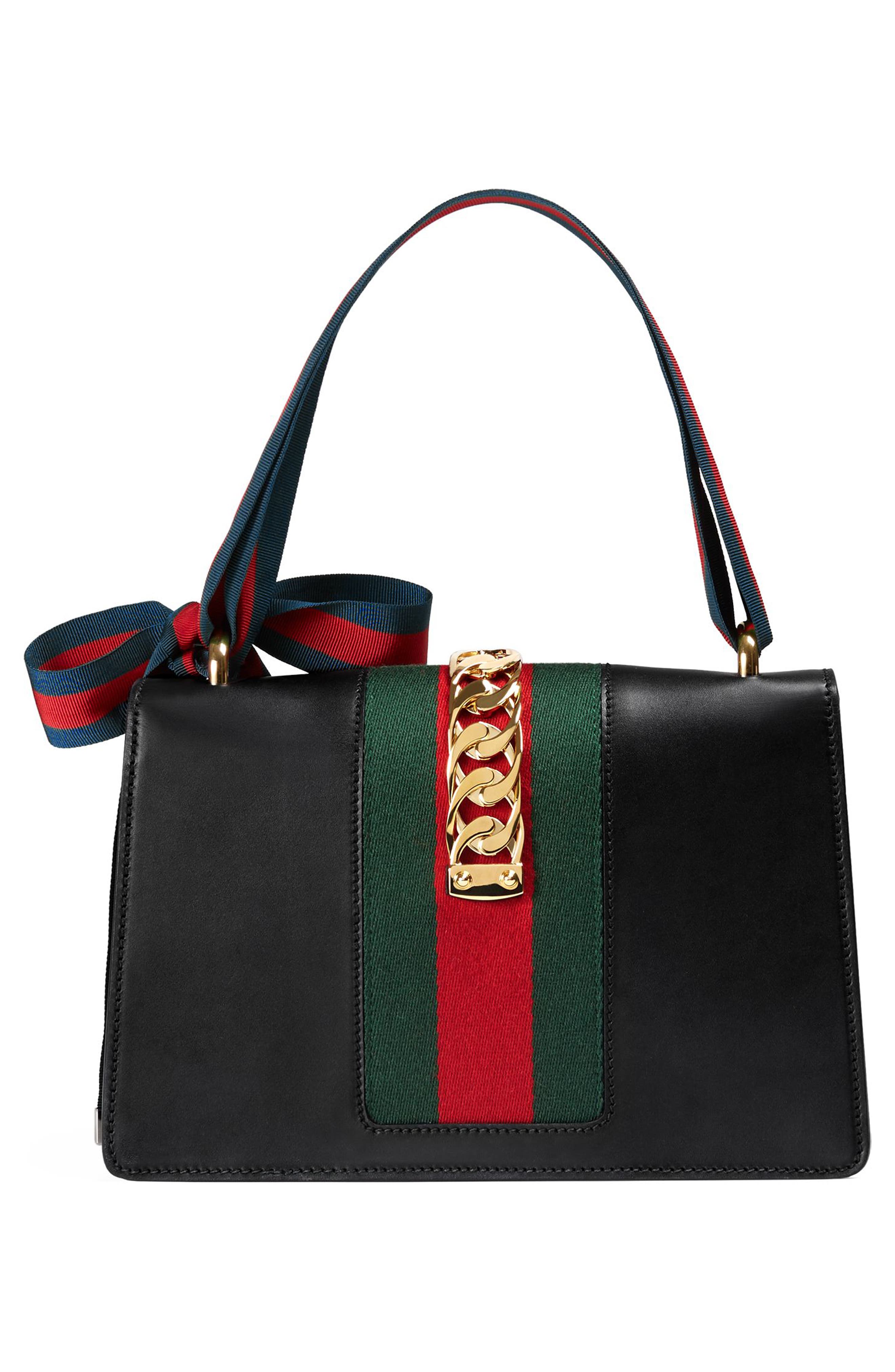Gucci Small Leather Shoulder Bag, Alternate, color, 