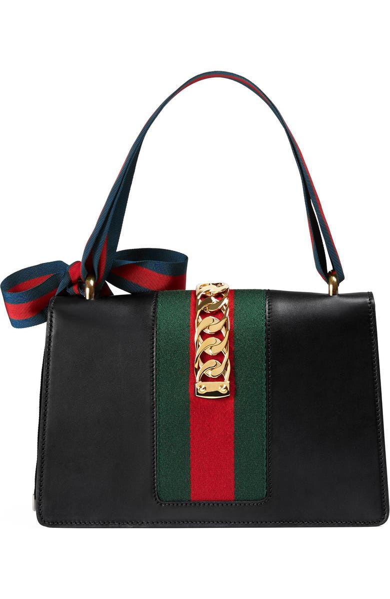 Gucci Small Leather Shoulder Bag, Alternate, color,